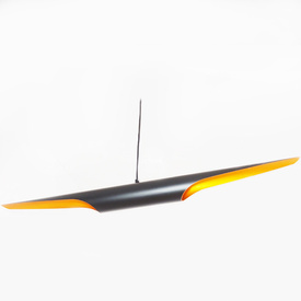 Lampa wisząca BLACK TUBE czarno złota 100 cm