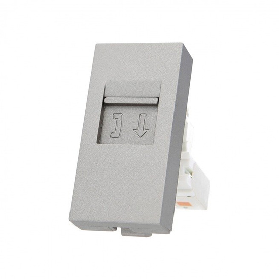 Moduł gniazda telefonicznego LIVOLO - srebrny WT-1-64