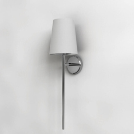 Kinkiet do łazienki Beauville chrom z białym abażurem Cone 138 Astro Lighting