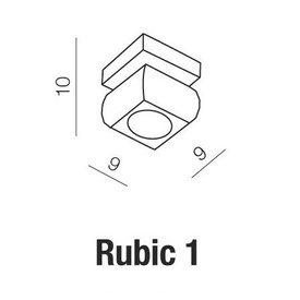 Plafon Azzardo Rubic 1 AZ0489