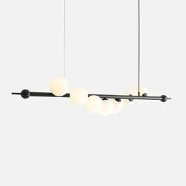 Lampa wisząca WAVE 7 1115T1 czarna