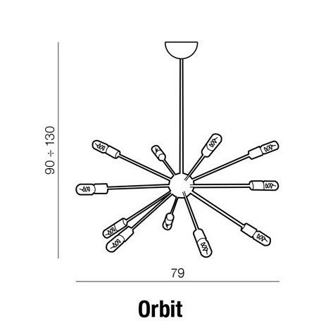Lampa wisząca Orbit White Azzardo AZ1658