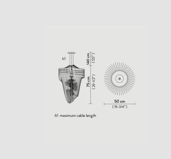 Lampa wisząca Aria Gold Small Slamp 