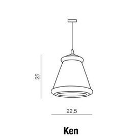 Lampa wisząca Azzardo KEN MD5174