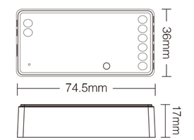 Kontroler 5w1 LED ZigBee 3.012-48VDC 12A MiBoxer (FUT037Z+)