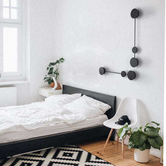 CZARNY KINKIET CLEX - 2 LED 120 cm Step Into Design