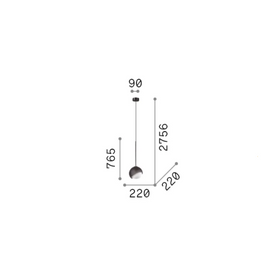 Lampa wisząca Bloom sp1 d22 IDEAL LUX