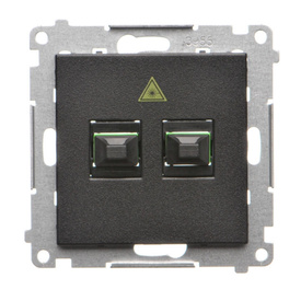 Gniazdo światłowodowe podwójne Simon 55