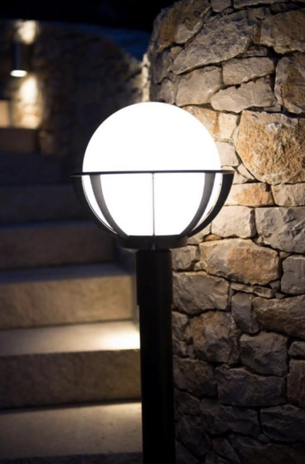 Kinkiet zewnętrzny KULE Z KOSZYKIEM K 3012/1/KPO 250 SU-MA