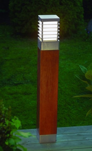 Słupek ogrodowy drewno malowane Halmstad Norlys art. 1410 czarny