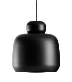 Lampa wisząca Stone Pedant duża czarna 133081 Woud