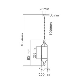 Lampa wisząca glamur Lunga Gold OPEN DESIGN HIGHLIGHTS