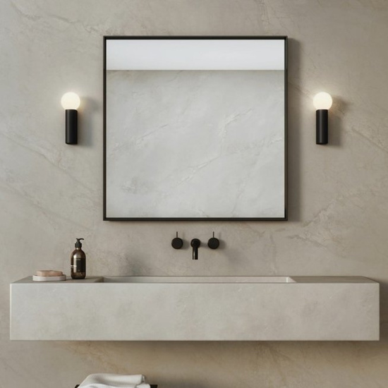 KINKIET ŁAZIENKOWY Ortona Single Matowoczarny