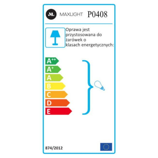 Lampa wisząca Puma 1 czarno-złoty MAXLIGHT 