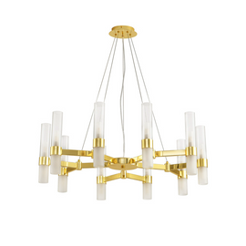 Lampa wisząca CANDELA-10 złota 85 cm Step into design