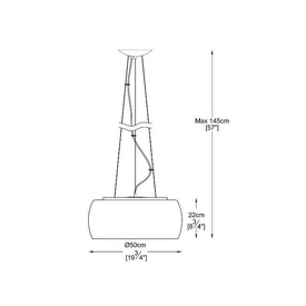 Lampa wisząca Crystal 50 ZUMA LINE