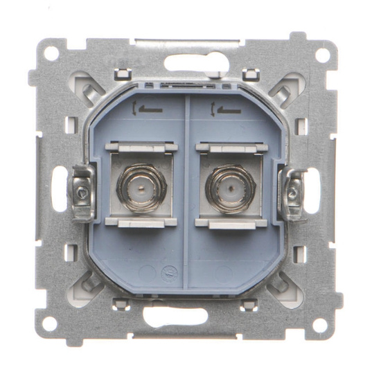 Gniazdo antenowe typu „F” podwójne Simon 55