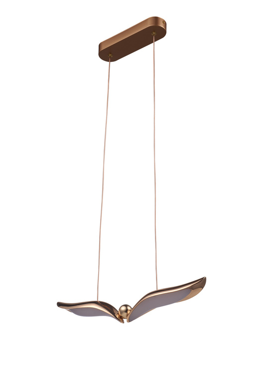 Lampa wisząca GUFO LED różowe złoto