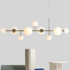 Lampa wisząca Dione 9 1092N30 złota