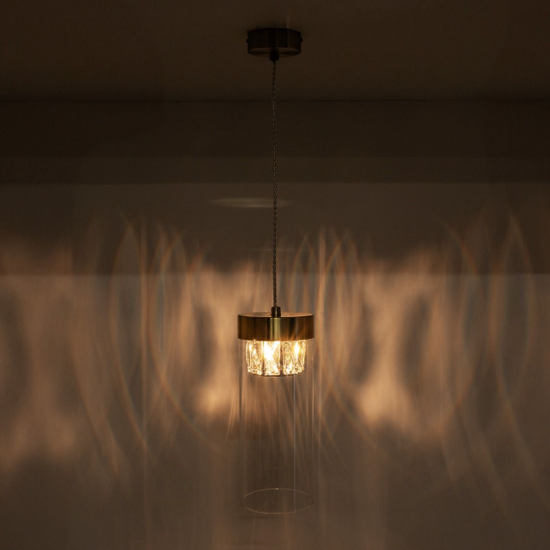 Lampa wisząca Gem złota ZUMA LINE P0389-01D-0FD2