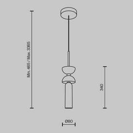 Lampa wisząca Kyoto Maytoni