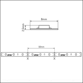 Taśma 300 SMD3528 12V 11000K 4,8W 249440  LED line 