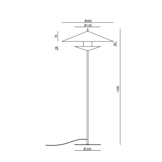 Lampa podłogowa GEHIT P1350/NEG Aromas