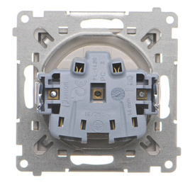 Gniazdo pojedyncze z klapką transparentną Simon 55 