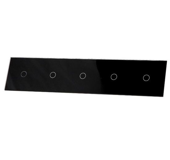 Pięcioprzyciskowy czarny panel szklany 7011111-62 LIVOLO