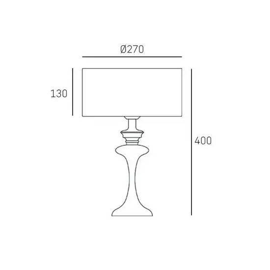 Lampa stołowa ABU DHABI T01413WH