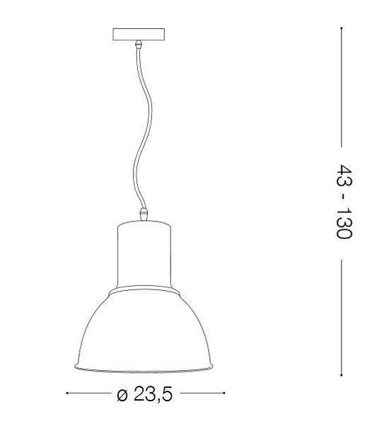 Lampa wisząca BREEZE 137681 Ideal Lux