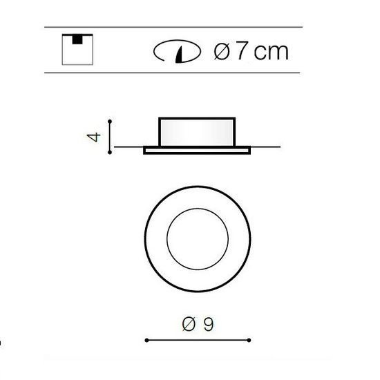 Wodoszczelny wpust EMILIO chrom Azzardo