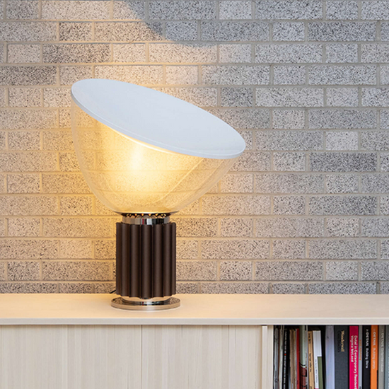 Lampa stołowa Taccia Small brązowa F6604046 Flos
