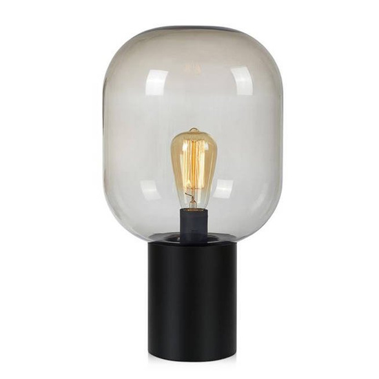 Lampka stołowa BROOKLYN 44cm czarny / przydymiony Markslojd 