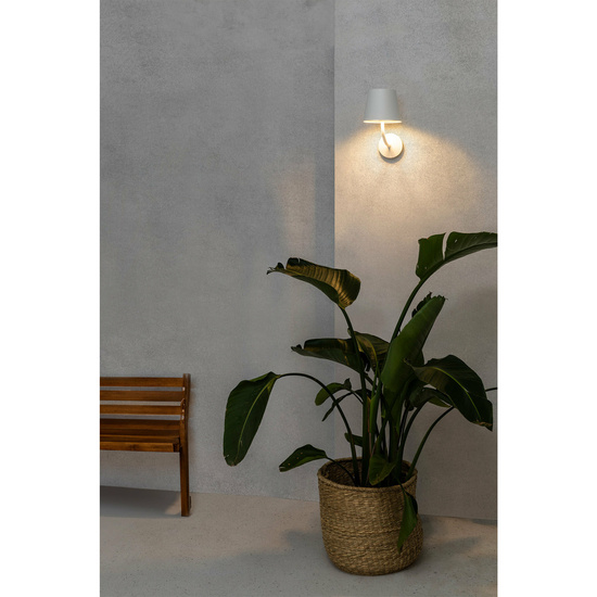 Biały kinkiet zewnętrzny TOC LED 70780