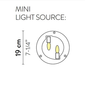 Złoty plafon Veli Mini Slamp