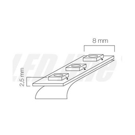 Taśma 300 SMD3528 12V 2400K 4,8W  