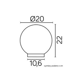 Lampa stojąca zewnętrzna Suma kula Alekule G 200 Z
