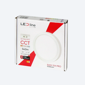LED line LITE Downlight EASY FIX PRO 6W 540lm CCT 3000-5000K okrągły