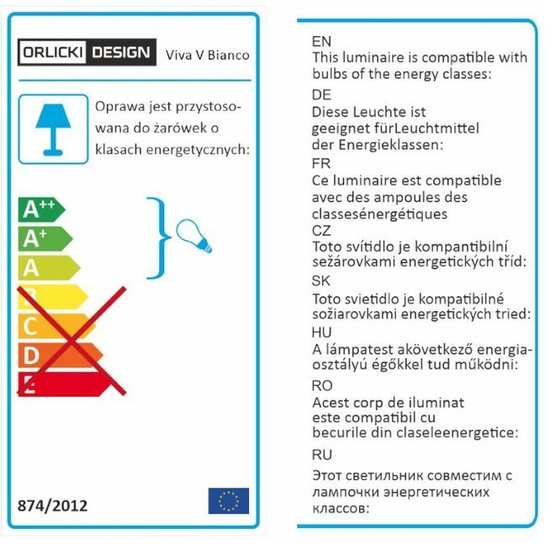 Nowoczesna lampa wisząca VIVA V BIANCO OPEN DESIGN HIGHLIGHTS