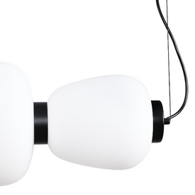 Lampa wisząca BRILLA-6 LED biało-czarna 125 cm Step into design