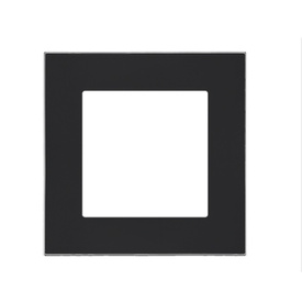 Ramka jednokrotna Simon 55 DUO czarno-chromowa