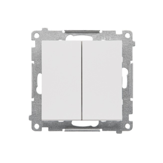 Łącznik jednobiegunowy + dwubiegunowy LED Simon 55 