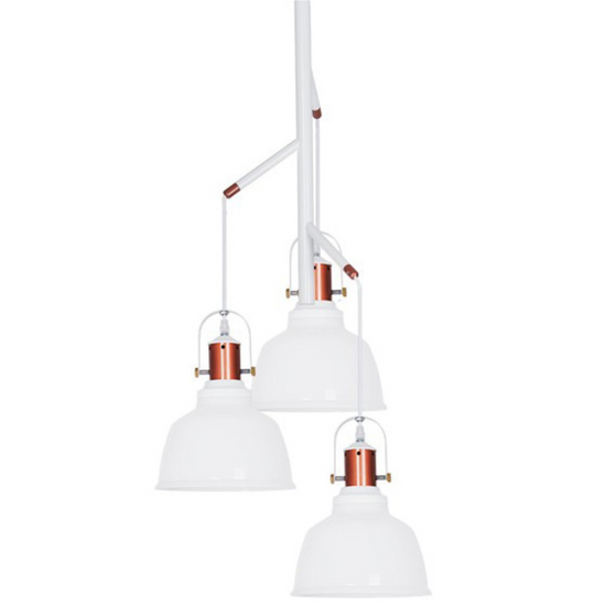 LAMPA WISZĄCA DARLING GLASS 3 WHITE Azzardo