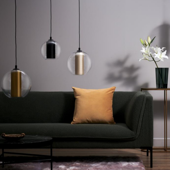 Lampa wisząca MERIDA BLACK L czarna KASPA