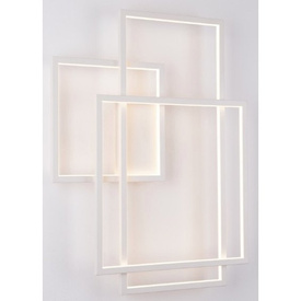 KINKIET GEOMETRIC BIAŁY W0234  MAXLIGHT