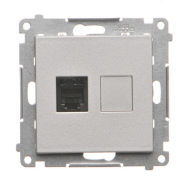 Gniazdo telefoniczne pojedyncze RJ12 Simon 55