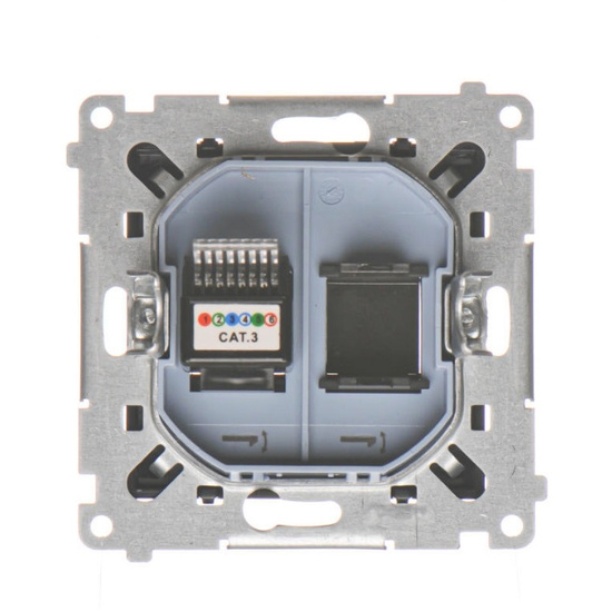 Gniazdo telefoniczne pojedyncze RJ12 Simon 55