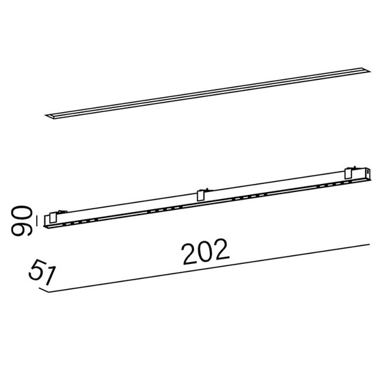 LENS LINE LED section wpuszczany AQform