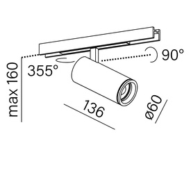 HYPER zoom LED  do szynoprzewodu multitrack AQform